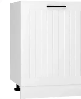 Kuchynské skrinky stojace Skrinka do kuchyne Irma D60pc Pl Biely hrášok Mat