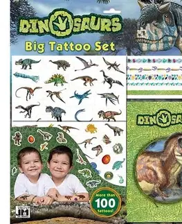 Pre deti a mládež - ostatné Veľký set s tetovaním Dinosaury
