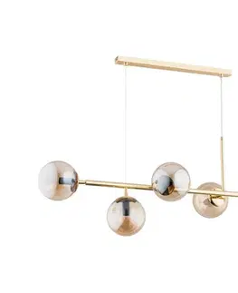 Svietidlá  Luster na lanku DANSA 5xE14/10W/230V zlatá 63019
