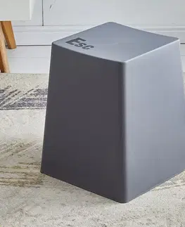 Taburetky KONDELA Klavo taburetka sivá