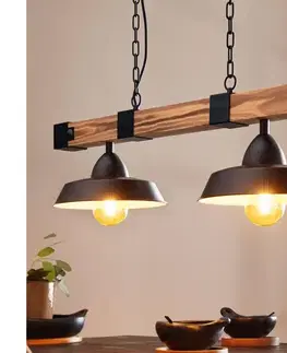Svietidlá Eglo 44085 - Luster na reťazi OLDBURY 2xE27/60W/230V 44085