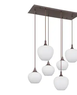 Svietidlá Globo 15548-6HC - Luster na lanku MAXY 6xE27/40W/230V biela 15548-6HC