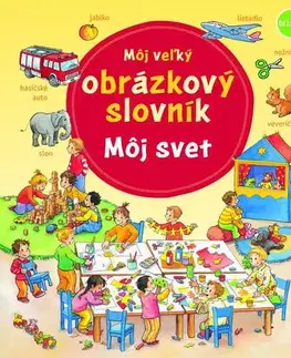 Leporelá, krabičky, puzzle knihy Môj veľký obrázkový slovník: Môj svet - Daniela Prusse