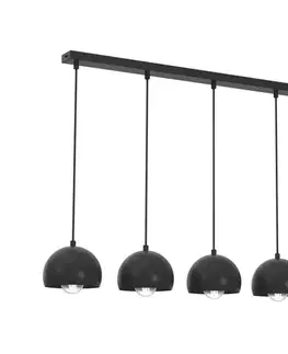 Svietidlá  Závesný luster SOOL 5xE27/15W/230V čierny 1243