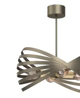 Svietidlá  Luster na tyči SPARKLE 4xE27/15W/230V mosadz 8992
