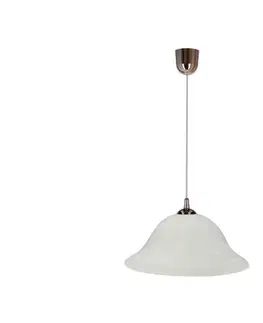 Svietidlá  Luster na lanku VERA 1xE27/60W/230V medená/biela 31-24572