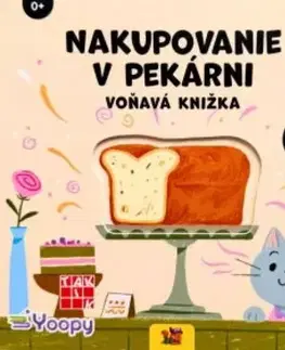 Leporelá, krabičky, puzzle knihy Nakupovanie v pekárni - voňavá knižka