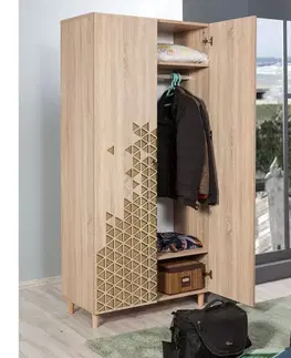 Šatňové skrine Šatníková skriňa Stil - 120