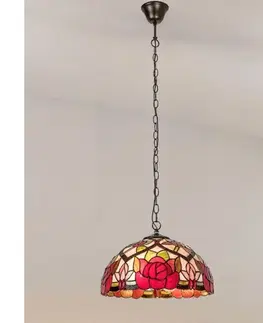 Svietidlá BRILAGI - Tiffany vitrážový luster na reťazi GARLAN 2xE27/60W/230V 63013
