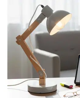 Lampy Brilagi - Stolná lampa FOCUS 1xE27/40W/230V šedá 21503-BRI