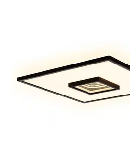 Svietidlá Briloner 3848015 - LED stropné svietidlo TORO LED/18W/230V 42x42 cm čierne 3848015