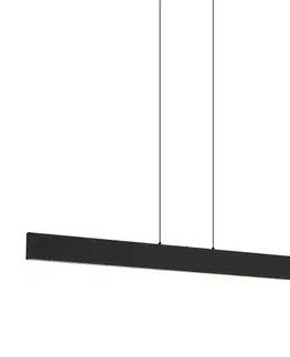 Závesné svietidlá Moderné závesné svietidlo čierne vrátane LED 3-stupňové stmievateľné Easylift - Straight