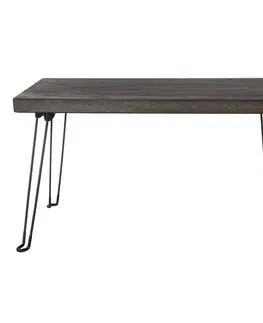 Konferenčné stolíky Odkladací stolík Paulownia sivé drevo, 82 x 38 cm