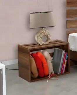 Nočné stolíky Nočný stolík Fuga - Walnut