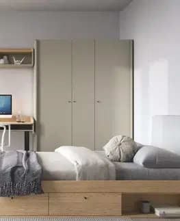 Nábytok Meblar  Jednolôžková posteľ ALESSIO AE12 | zelená 90 x 200 cm