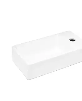 Umývadlá Umývadlo SAT Brevis 40,5x20,5 cm otvor pre batériu vpravo SATBRE4020SR SATBRE4020SR