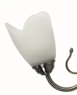 Nástenné svetlá Nástenná lampa saténový nikel nástenná lampa Niva