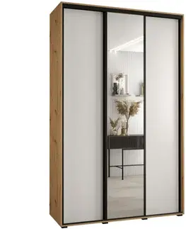 Šatníkové skrine Skriňa 45 Canaris 3 170 artisan/biela/čierna
