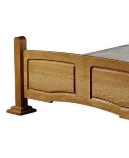 Postele PYKA Kinga 160 rustikálny posteľový rám drevo D3