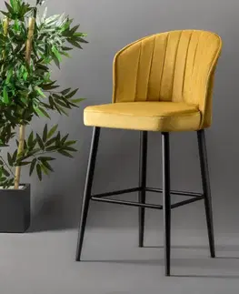 Barové stoličky Bar Stool Set (2 Pieces) Rubi - Yellow