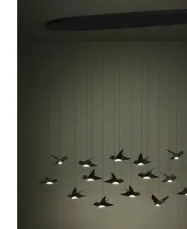 Svietidlá Eglo 390353 - LED Stmievateľný luster na lanku PARATEBUENO 17xLED/3W/230V čierna 390353