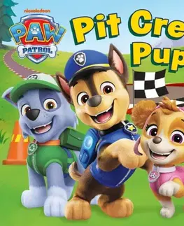 Leporelá, krabičky, puzzle knihy PAW Patrol Pit Crew Pups board book - Patrol
