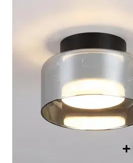 Svietidlá BRILAGI - LED Podhľadové svietidlo AURA LUX 1xGX53/30W/230V priemer 13 cm čierne/dymové WO-OEM-CF-02-BK