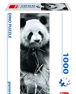 1000 dielikov Dino Toys Puzzle Panda v tráve 1000 panoramic Dino