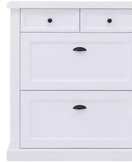 Skrinky na topánky Skrinka na topánky Galia P01 biela