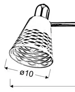 Nástenné svetlá Nástenná lampa 2x40W E14 Discovery biela