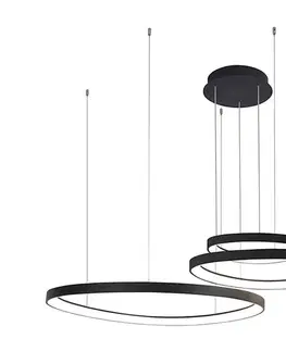 Svietidlá Azzardo  - LED Luster na lanku AMANDA LED/150W/230V čierna 