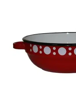 Misy a misky Kinekus Misa sedliacka smaltovaná 20 cm/1,6l dekor Bodky