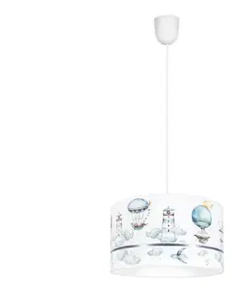 Svietidlá  Detský luster PIKKI 1xE27/60W/230V modrá 0537