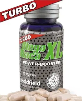 Anabolizéry a NO doplnky Mega Maca XL Turbo - Goldfield 60 kaps.