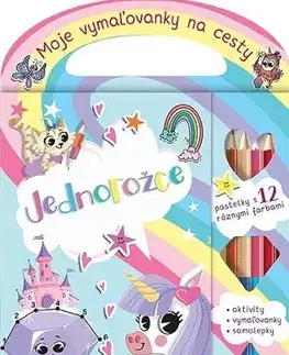 Nalepovačky, vystrihovačky, skladačky Moje vymaľovanky na cesty - Jednorožce