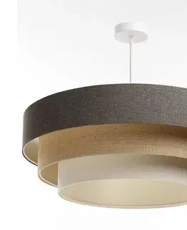 Svietidlá  Luster na lanku BOHO TRINITI 1xE27/60W/230V šedá/béžová/krémová 050-107-60