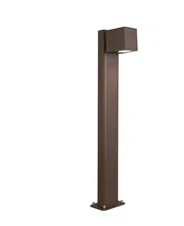 Zahradne stlpove lampy Inteligentná vonkajšia stojaca lampa hrdzavo hnedá 65 cm IP44 vrátane WiFi GU10 - Baleno