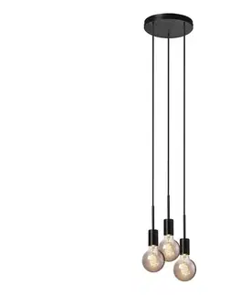 Svietidlá Nordlux - závesné svietidlo na lane PACO 3×E27/25W/230V čierne 2112063003