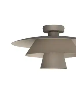 Svietidlá  Stropné svietidlo PLATO 1xE27/15W/230V pr. 38 cm béžové 4497