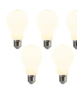 LED osvetlenie Sada 5 LED žiaroviek E27 A67 Opal 8W 900lm 2700K