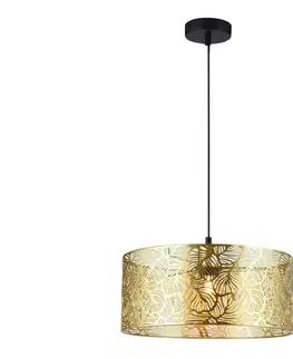 Svietidlá  Luster na lanku BLOSSOM 1xE27/15W/230V zlatá MLP0870