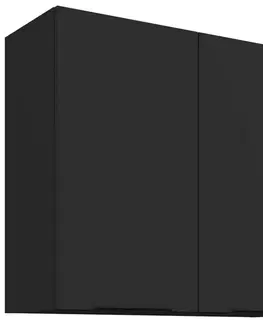 Kuchynské skrinky visiace Kuchynská skrinka Aria-Bl/Bl Anti Fingerprint 80g-72 2f