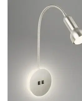Svietidlá Briloner 2178012 - LED Nástenná flexibilná lampa 1xE14/10W/230V + LED/3W chróm 2178012