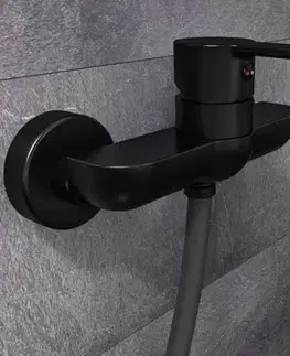 Kúpeľňové batérie Eisl - Vodovodná batérie sprchová nástenná čierna matná DENVER, rozteč 150mm (44406) 44406