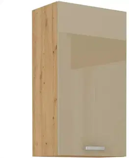 Kuchynské skrinky visiace Skrinka do kuchyne Artisan cappuccino lesk 50G-90 1F