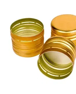 Vývrtky a otvárače na fľaše Kinekus Zátka/uzáver na fľašu, zlatý 31,5/24 mm, balenie 6 ks