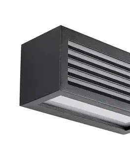 Svietidlá Rabalux 77100 - LED Vonkajšie nástenné svietidlo LUBLIN LED/10W/230V IP54 čierna 77100