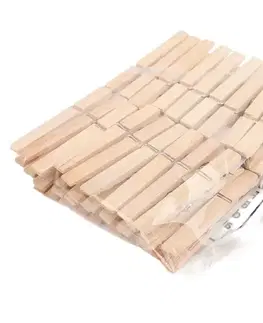 Kúpeľňové doplnky Drevené štipce 7,4x1cm/5g/pc ye20