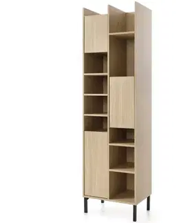 Vitríny a regály do obývačky Vitrína Sergio SE4 3D Dub