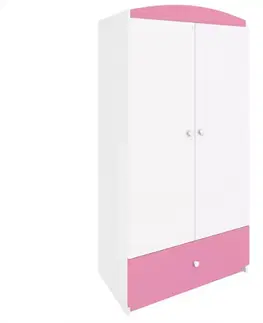 Skrine do izieb Skriňa Babydreams Ružová